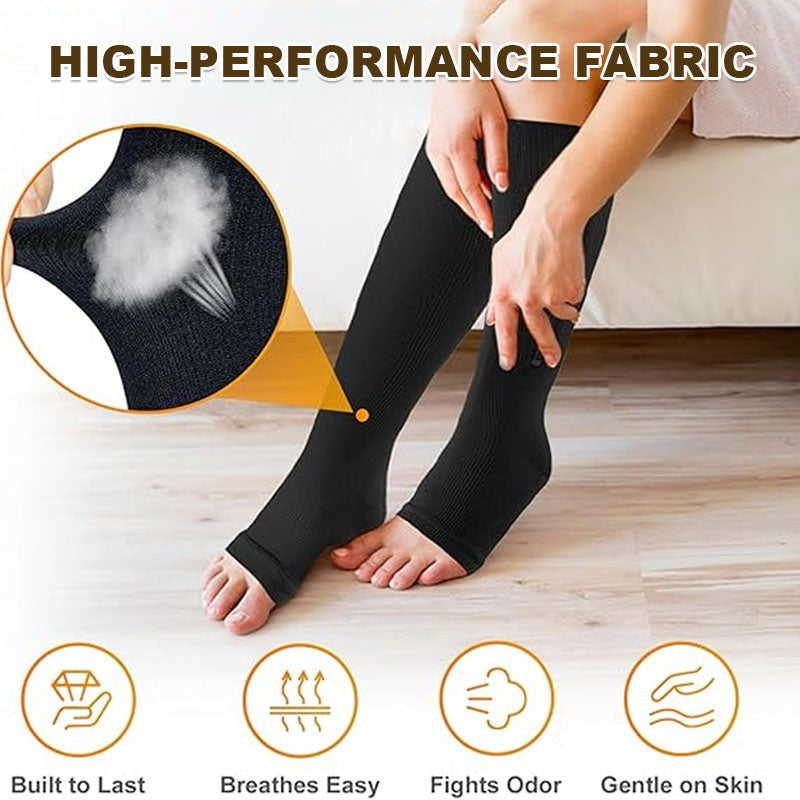 Easy-On Zipper Compression Socks