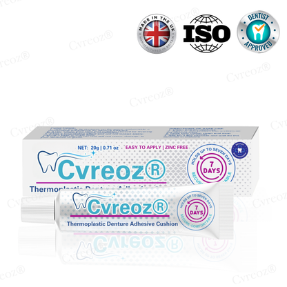 🥩Eat Steak Again! + 7 Days "Rock-Steady"🛡️Cvreoz® Thermoplastic Denture Adhesive Cushion