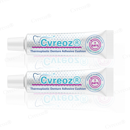 🥩Eat Steak Again! + 7 Days "Rock-Steady"🛡️Cvreoz® Thermoplastic Denture Adhesive Cushion