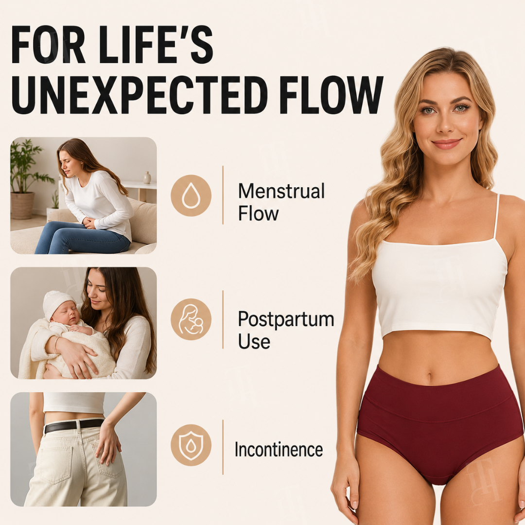 Sfrcord™AirShield — Next-Gen Ultra-Thin Leak-Proof Panties ✨ 100% Invisible Smart Protection
