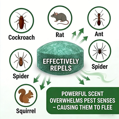 RZXEA™💥LAST DAY SALE 50%OFF💥🟢 Natural Peppermint Rodent Repellent Tablets – 10 Pack