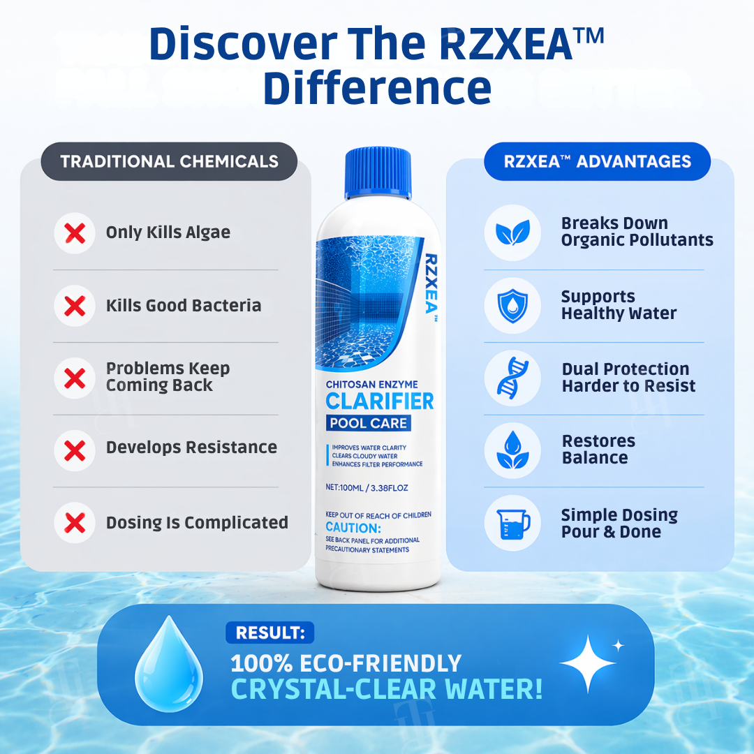 🏆 RZXEA™ Professional Chitosan Enzyme System: Triple-Action Purification for a Professional-Grade Swim 🛡️