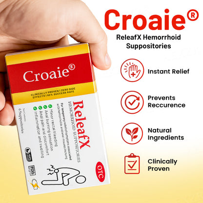 BIG DISCOUNT:Croaie® ReleafX Hemorrhoid Suppositories