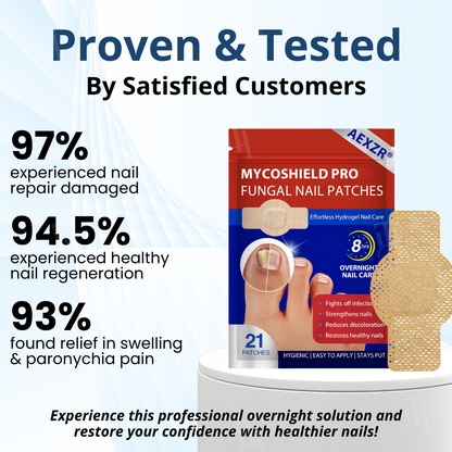⚡Visible Results In 2 Days + Professional Grade Repair🏥AEXZR® MycoShield Pro Fungal Nail Patches