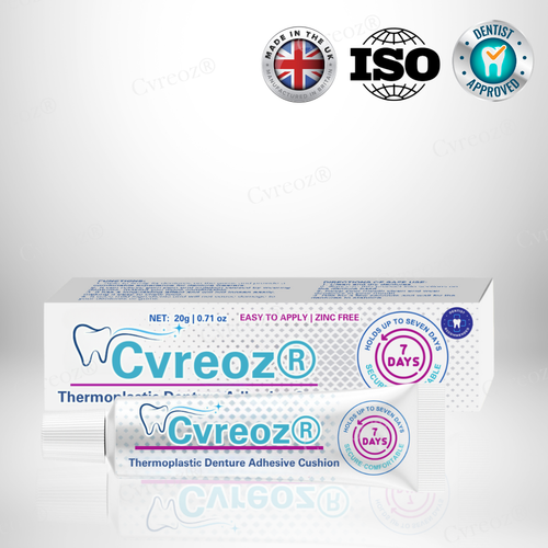 🥩Eat Steak Again! + 7 Days "Rock-Steady"🛡️Cvreoz® Thermoplastic Denture Adhesive Cushion