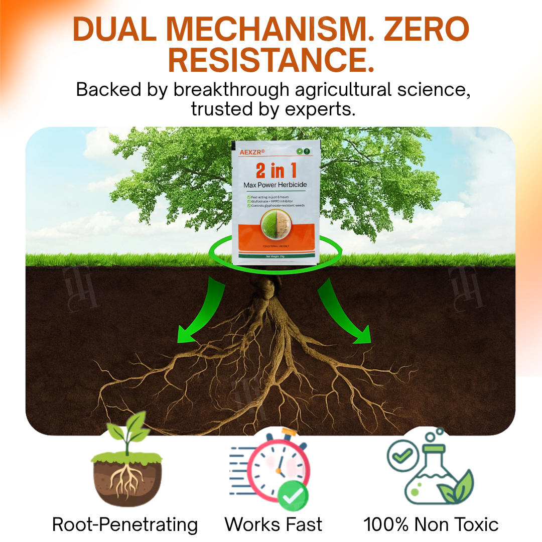 🔥 BLACK FRIDAY: 40% OFF | AEXZR® 2 in 1 Max Power Herbicide - 6-Hour Action – No more waiting
