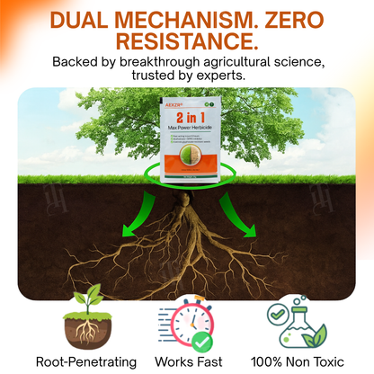🔥 BLACK FRIDAY: 40% OFF | AEXZR® 2 in 1 Max Power Herbicide - 6-Hour Action – No more waiting