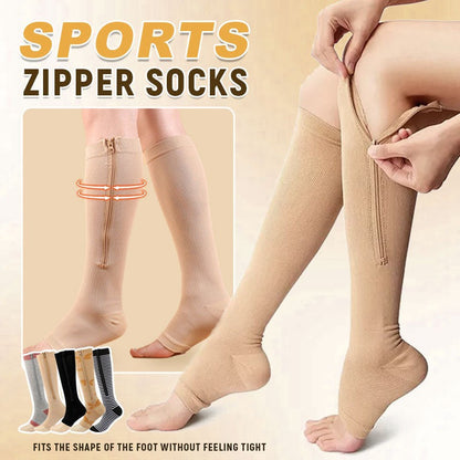 Easy-On Zipper Compression Socks