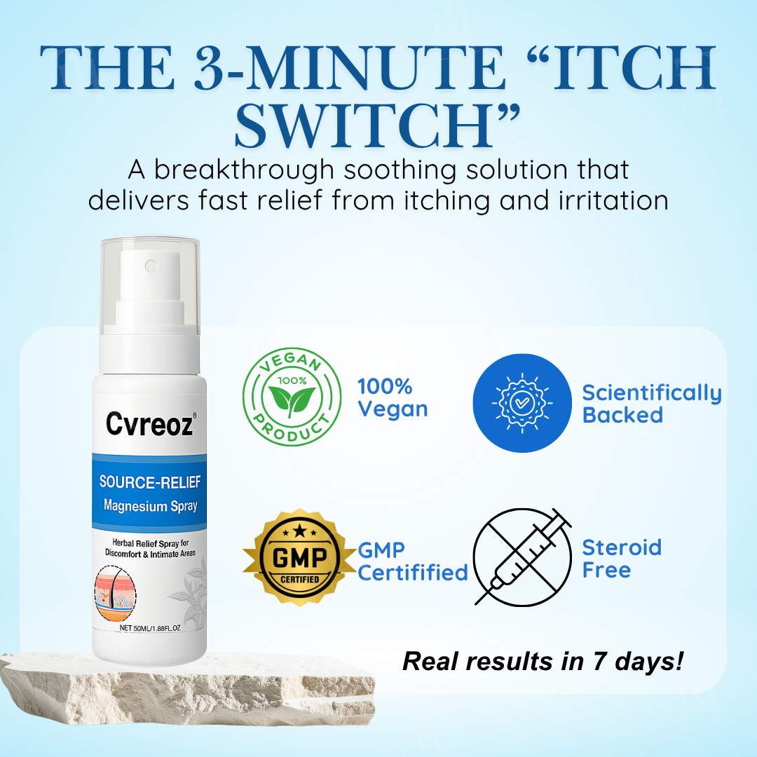 ✅DOCTOR RECOMMENDED + 20,000+ SUCCESS STORIES🎯Cvreoz® Source-Relief Magnesium Spray