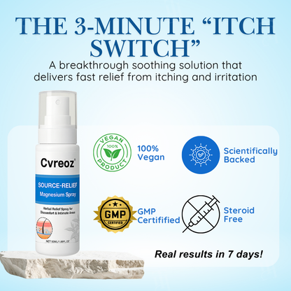 ✅DOCTOR RECOMMENDED + 20,000+ SUCCESS STORIES🎯Cvreoz® Source-Relief Magnesium Spray