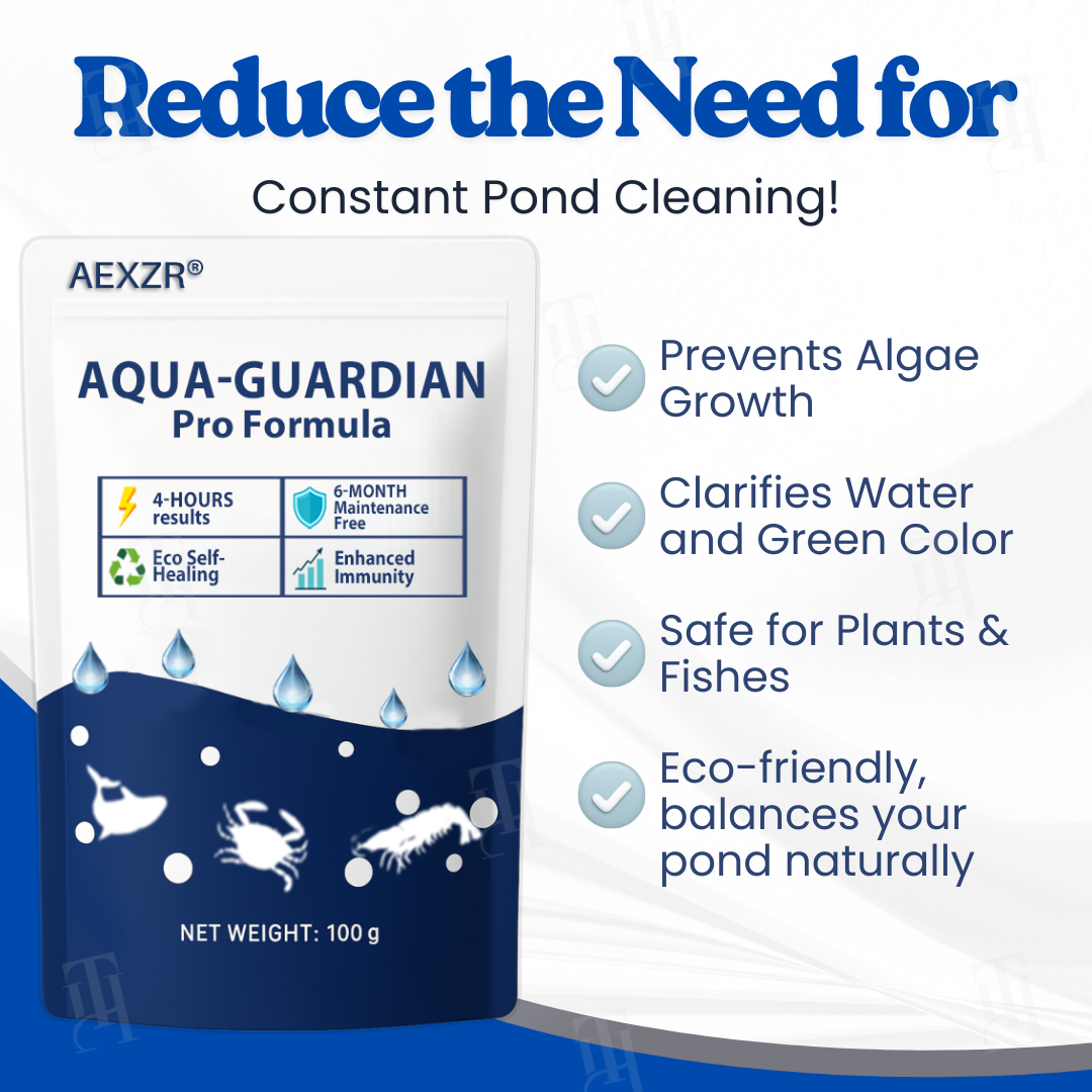⏱️ Crystal clear in 24 hours! | 🌿 100% Safe for fish and plants | AEXZR® Aqua-Guardian Pro Formula