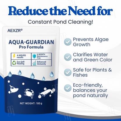 ⏱️ Crystal clear in 24 hours! | 🌿 100% Safe for fish and plants | AEXZR® Aqua-Guardian Pro Formula