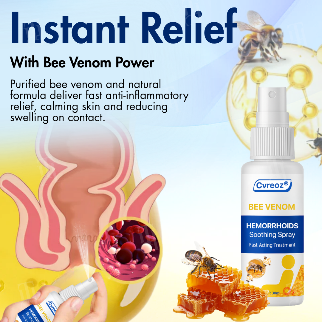 Office Store: Cvreoz® Bee Venom Hemorrhoids Soothing Spray – 7 Days to a Happy, Pain-Free🍑—Guaranteed!
