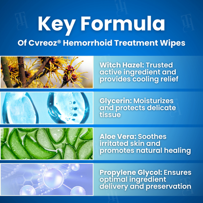 DISCOUNT LIMIT:Cvreoz® Hemorrhoid Treatment Wipes