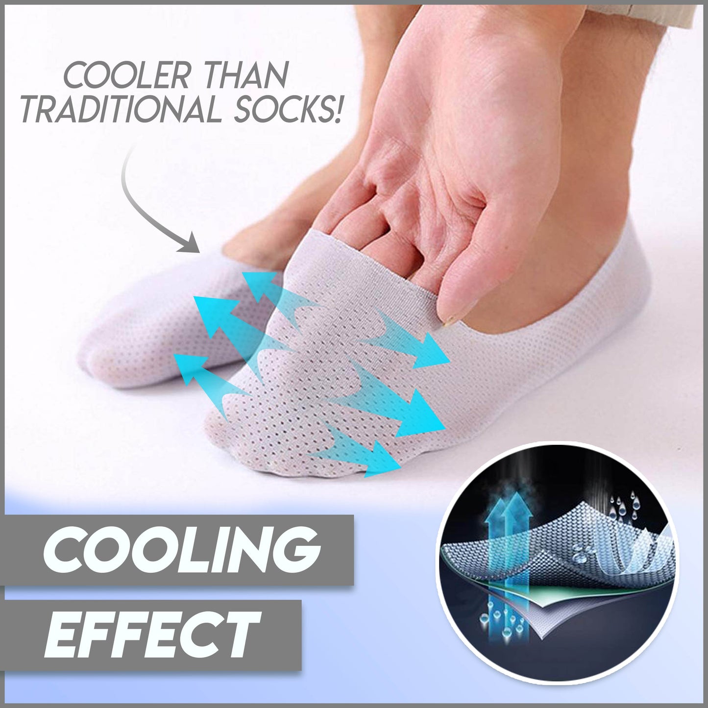 Breathable Ice Silk Socks (Set of 3)