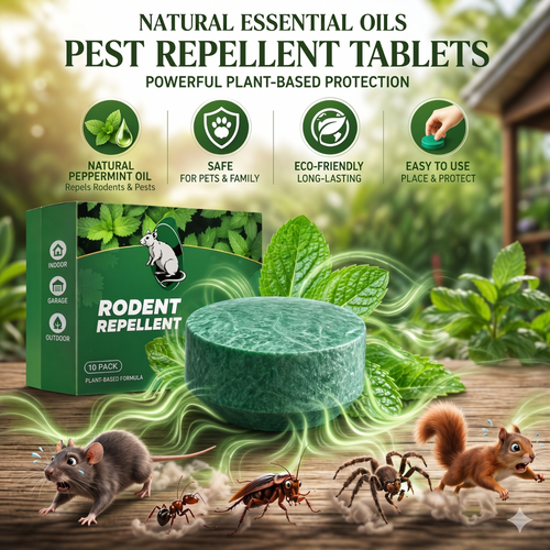 RZXEA™💥LAST DAY SALE 50%OFF💥🟢 Natural Peppermint Rodent Repellent Tablets – 10 Pack