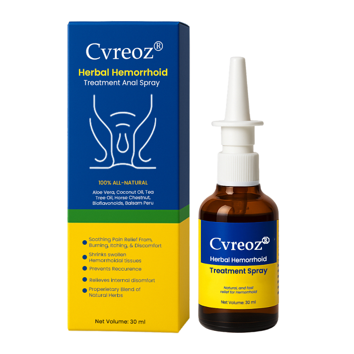 Official Store: Cvreoz® Herbal Hemorrhoid Treatment Anal Spray – 7 Days to a Happy, Pain-Free 🍑—Guaranteed!