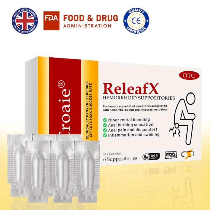 BIG DISCOUNT:Croaie® ReleafX Hemorrhoid Suppositories