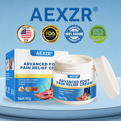 ✅⭐Official Store: AEXZR® Advanced Foot Pain Relief Cream  - Fast Relief for Burning, Tingling & Morning Heel Pain