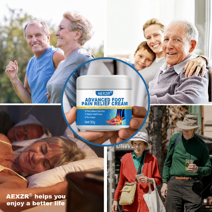 ✅⭐Official Store: AEXZR® Advanced Foot Pain Relief Cream  - Fast Relief for Burning, Tingling & Morning Heel Pain