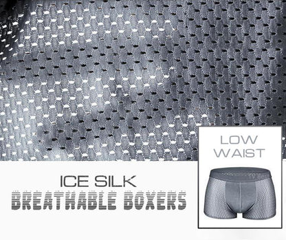 Ice Silk Breathable Boxers(Set of 3)