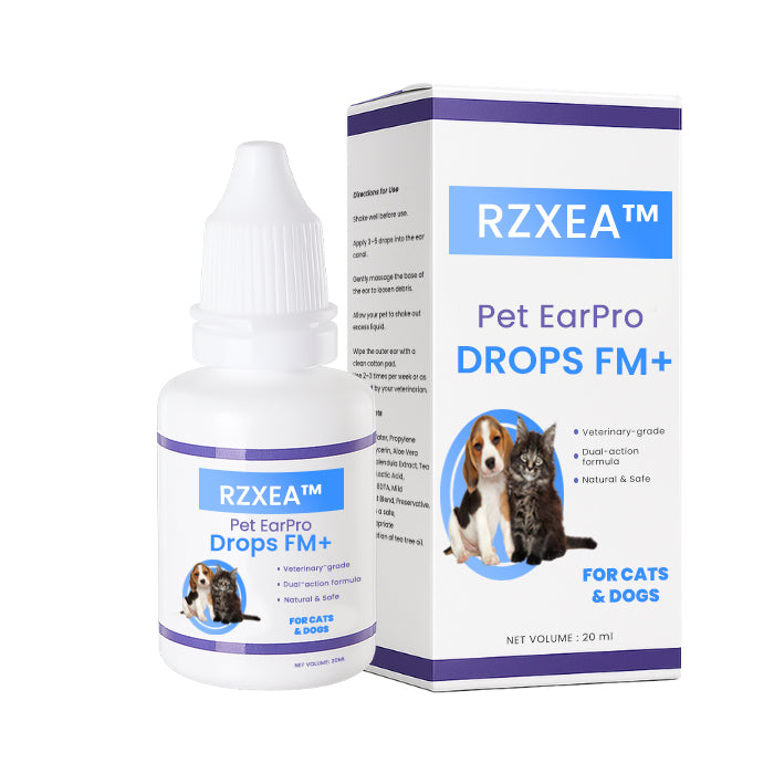 🌟 Official Store |✨ From Smelly & Itchy to Perfectly Clean Ears! RZXEA™ Pet EarPro Drops FM+